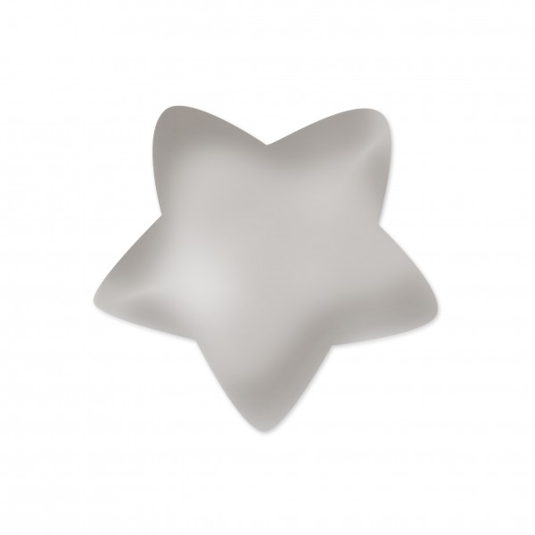 SALE Motivperle Sternchen horizontal silber