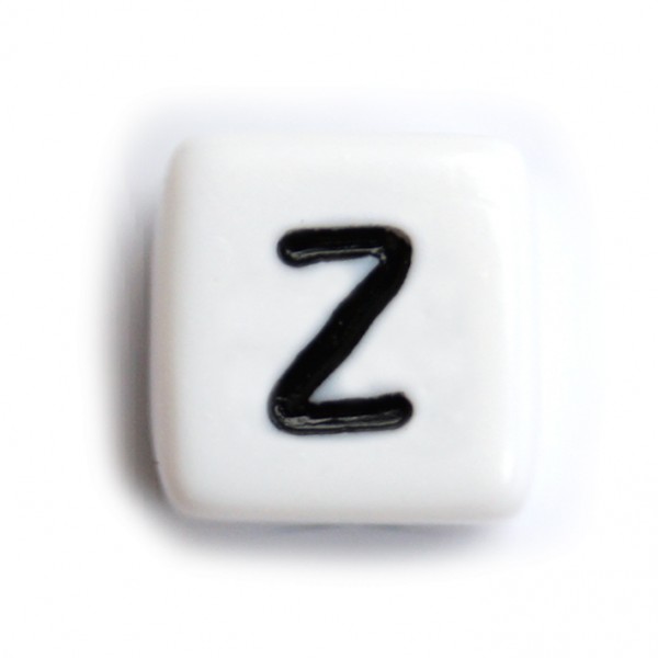 Kunststoffbuchstabenwürfel 10 mm einzeln Z