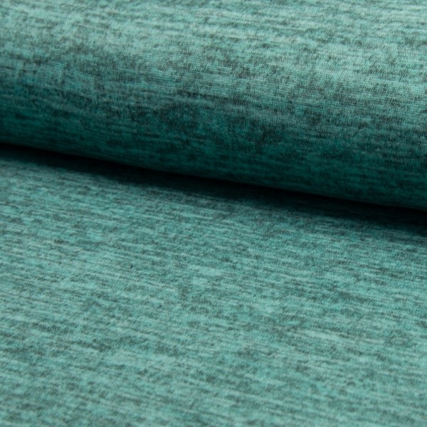 melierter Strickjersey aqua