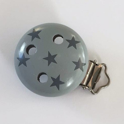SALE Motivclip I Sternchen hellgrau/dunkelgrau