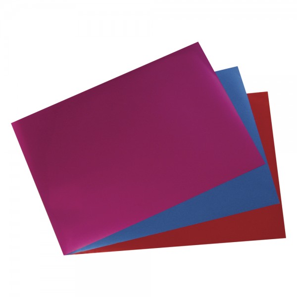 My Style Metalleffekt-Folie pink, rot, blau