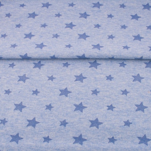 Sale Bündchen Sterne meliert babyblau/hellblau