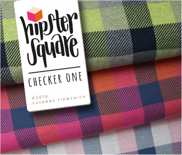 HIPSTER SQUARE Checker One 3 von Albstoffe GRAU
