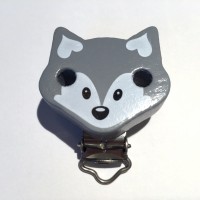 SALE Formclip Fuchs hellgrau/weiß SALE Formclip Fuchs hellgrau/weiß