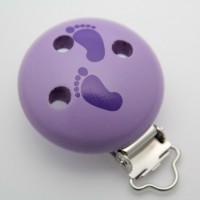 SALE Motivclip I Füsschen flieder/lila SALE Motivclip I Füsschen flieder/lila