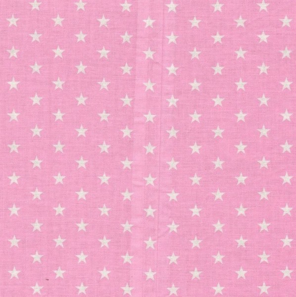 SALE Baumwollstoff Carrie von Swafing, Sterne 1 cm weiß/rosa
