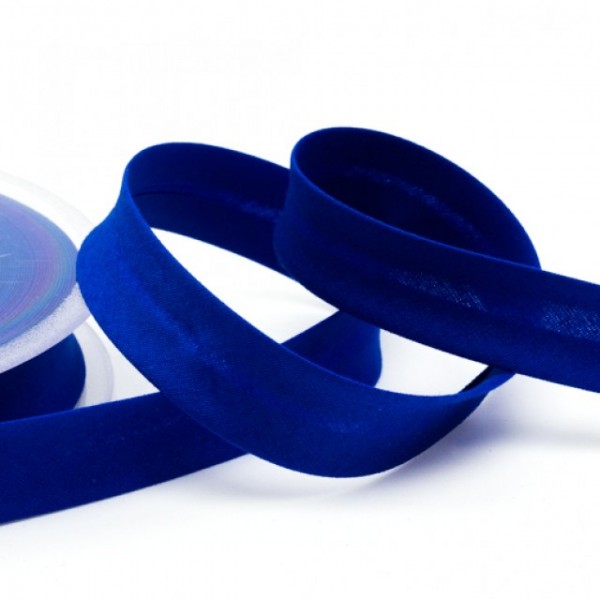 Schrägband elastisches 18mm uni mittelblau