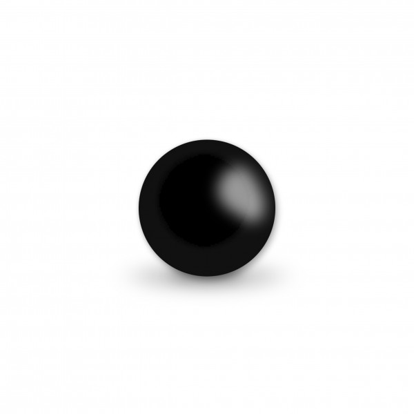 Uniperlen 10 mm schwarz