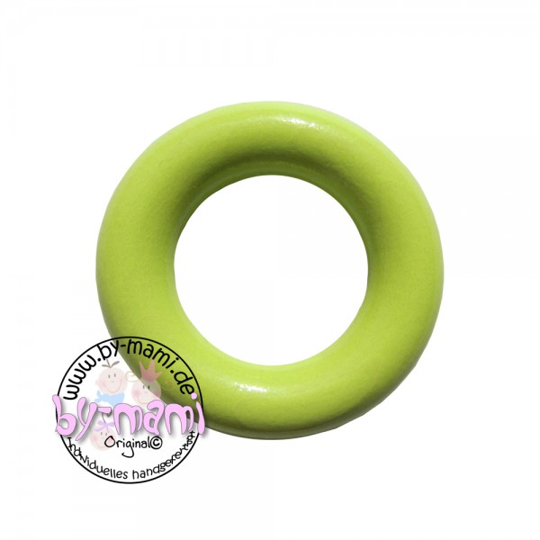 Sale Holzring 36 mm mit Bohrung lemon