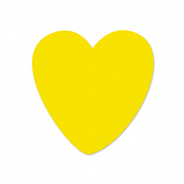 SALE Motivperle Herz horizontal gelb
